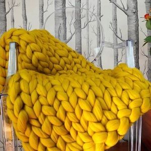 Chunky Knitted Blanket